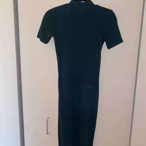 Dark green Zara midi dress